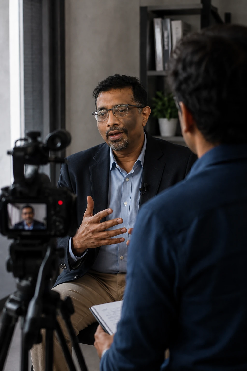 Ravi leading a communication consulting conversation